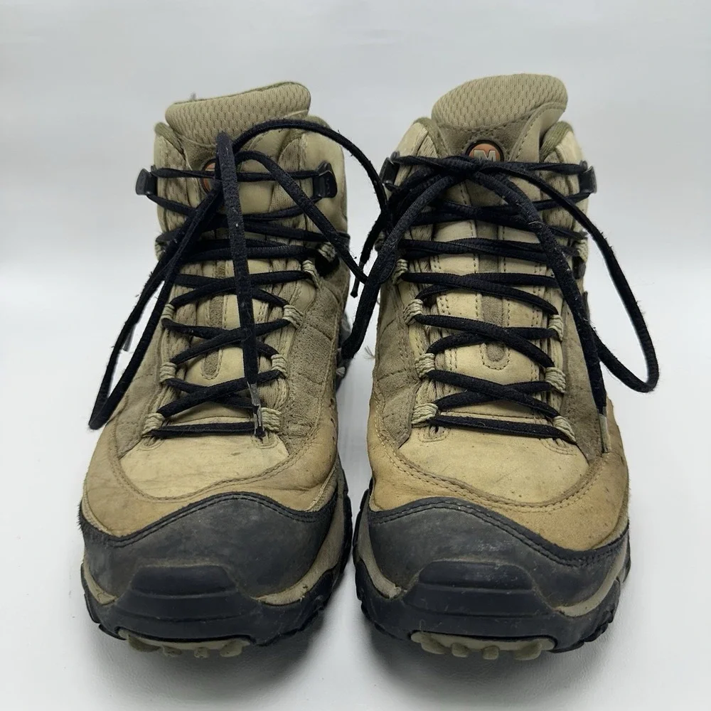 MERRELL Pulse II‎ Waterproof Leather Hiking Outdoors Work Mid Boots Mens Size 8